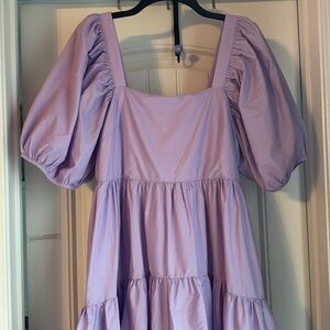 Purple Long Casual Dress